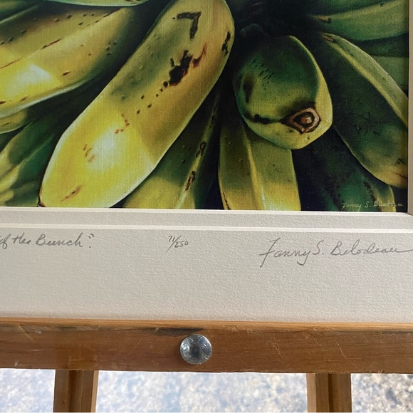 Fanny Bilodeau “Part of the Bunch” Banana Bunch Art Print Signed and Numbered - Picture 3 of 4
